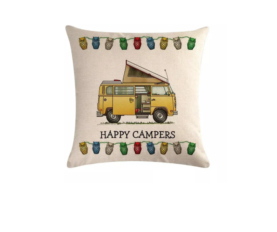 Happy Camper Cushion – Campervan – WELCOME TO UK RV PARTS