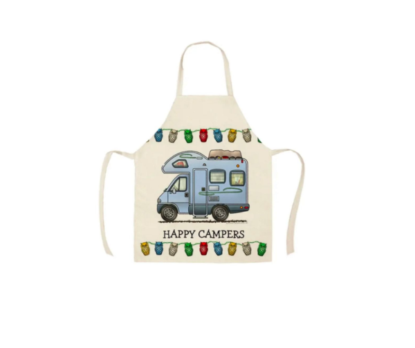 Happy Camper Apron - Blue Motorhome