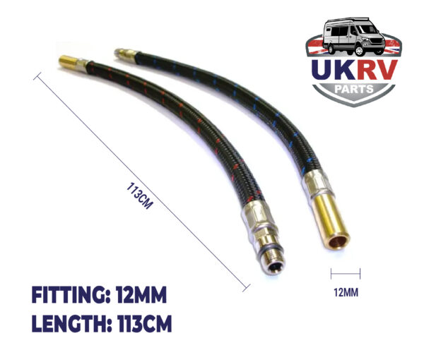 Push Fit Tail for Caravan Tap - Long - 113cm Length - 12mm Fitting