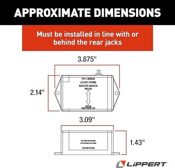 Lippert RV Auto Level Remote Rear Sensor for Ground Control - Image 3